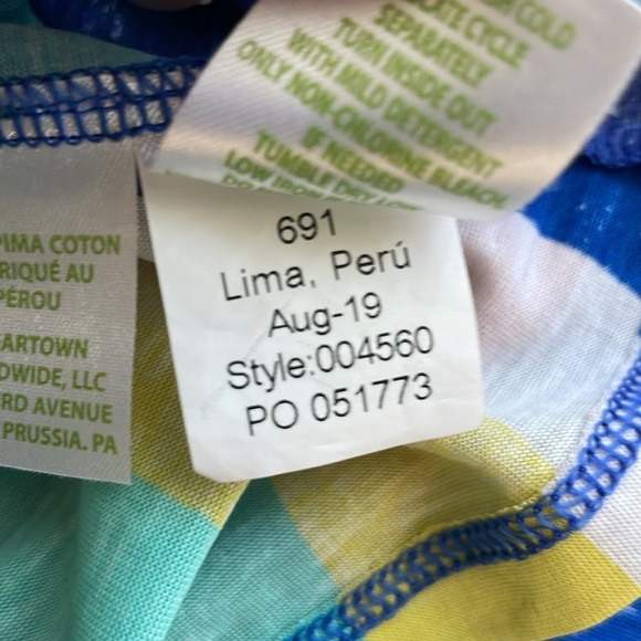 Lily Pulitzer Waverly Top in Multi Sun Stripe/Rainbow Stripe. Size XS - Picture 13 of 13